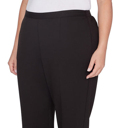 Alfred Dunner Women's Pull On Ponte Medium Length Pant