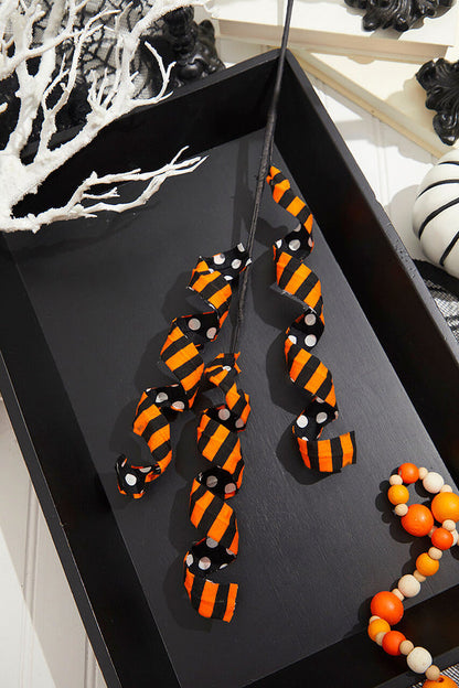 Decorator's Warehouse Halloween Double Sided Polka Dot Stripe Curly Spray