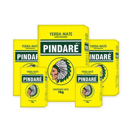 Pampa Direct Pindare Premium Yerba Mate Fine Grind Uruguayan Style Padrón Uruguayo, 1 kg / 2.2 lb (pack of 5)