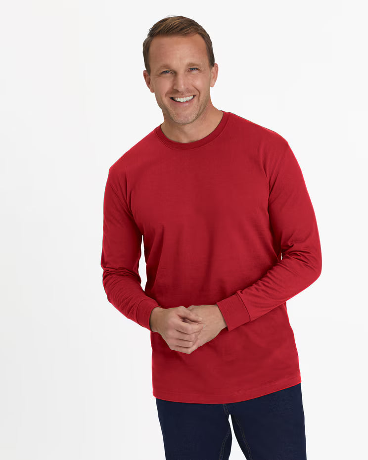 BLAIR John Blair Everyday Jersey Knit Long-Sleeve No-Pocket Crew Neck Tee Top 2