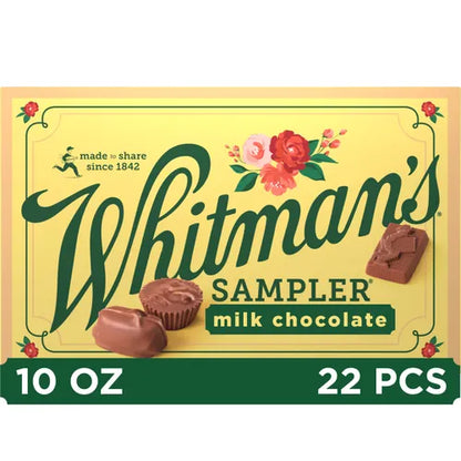 Russell Stover Chocolates Whitman's Sampler Assorted Milk Chocolates, 10 oz.