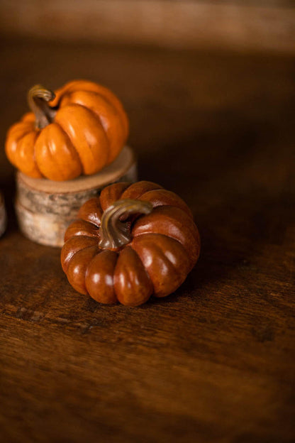 Decorator's Warehouse 3” Resin Harvest Pumpkin