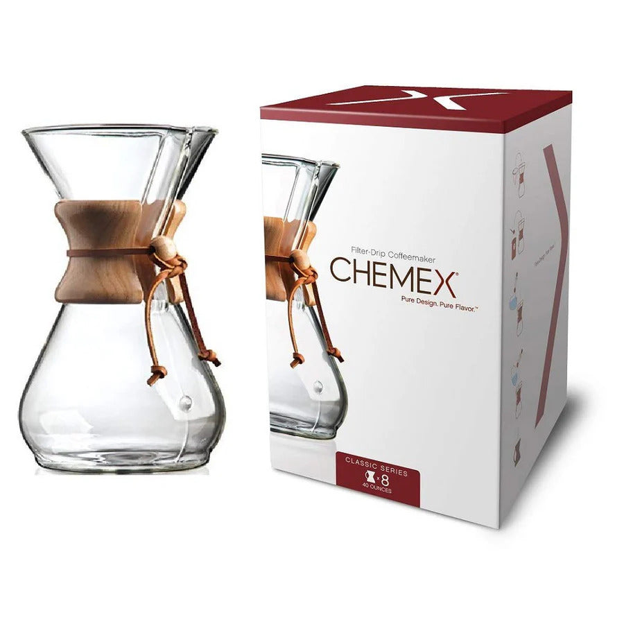 Crio Bru Chemex Pour Over Coffee Maker- Eight Cup Classic