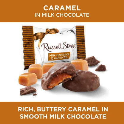 Russell Stover Chocolates Milk Chocolate Caramel Medallions, 24 oz. bag