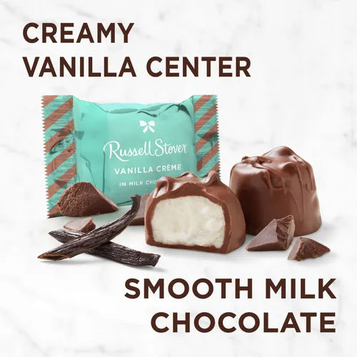 Russell Stover Chocolates Clara's Recipe Vanilla Crème, 8 oz. Box