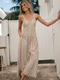 Cupshe Striped Sleeveless V-Neck Wide Leg Jumpsuit