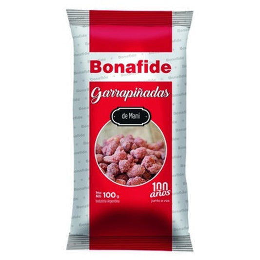 Pampa Direct Bonafide Garrapiñadas de Maní Sugar Coated Peanuts Classic Christmas Snack, 100 g / 3.5 oz