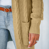 Cupshe Cable Knit Open-Front Cardigan (x2)