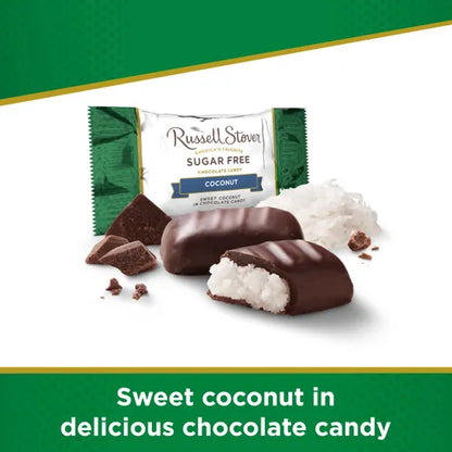 Russell Stover Chocolates Sugar Free Coconut in Chocolate Candy, 10 oz. Bag