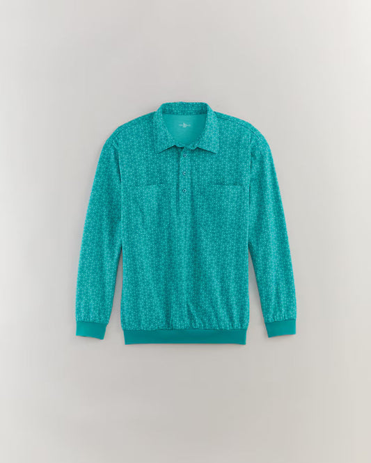BLAIR John Blair Long-Sleeve Banded-Bottom Polo Top 3