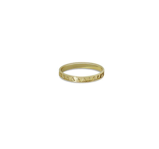 ARGENTO VIVO TRIANGLE BEAD RING