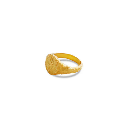 ARGENTO VIVO SANDBLASTED ROUND RING