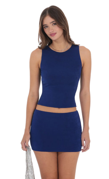 Lucy In The Sky Two Piece Set in Blue