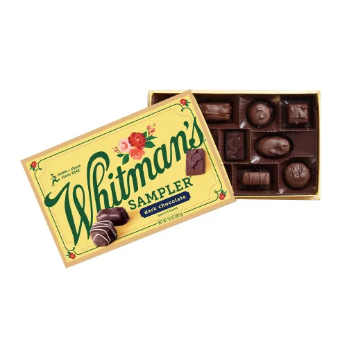 Russell Stover Chocolates Whitman's Sampler Assorted Dark Chocolates, 10 oz.