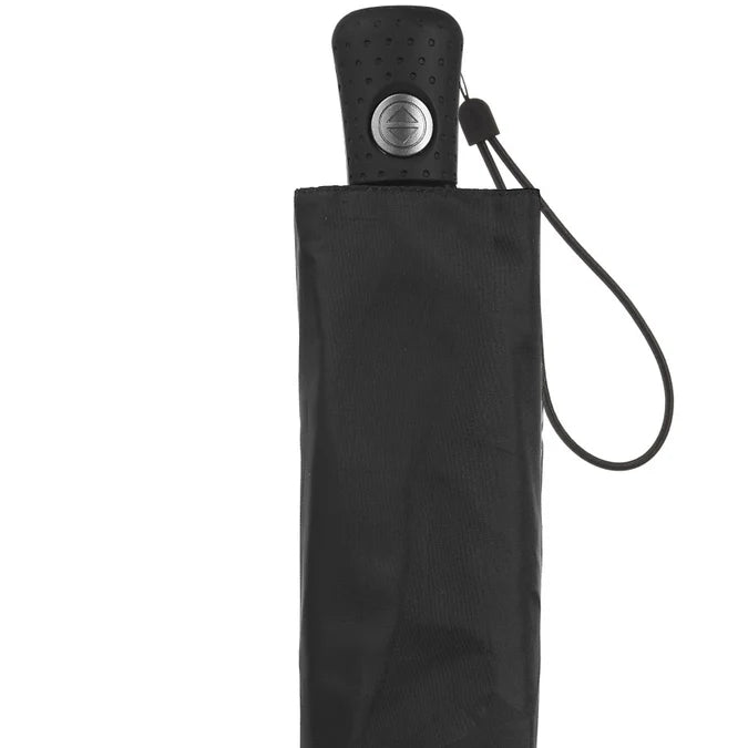 Totes Recycled Travel Folding Umbrella with Auto Open/Close Technology