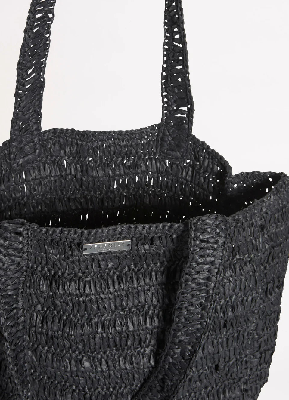 Seafolly Women's Shores Woven Tote Bag - Black