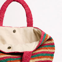 Seafolly Women's Stripe Woven Tote Bag - Multi