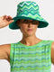 Seafolly Women's Neue Wave Reversible Buckethat - Jade