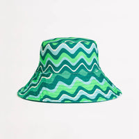 Seafolly Women's Neue Wave Reversible Buckethat - Jade