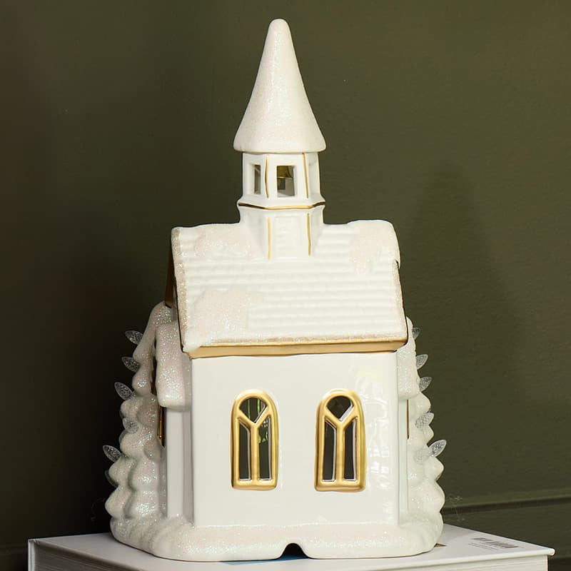 Cracker Barrel White Church Accent Light