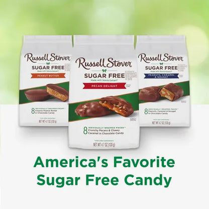 Russell Stover Chocolates Sugar Free Pecan Delight Mini Candies, 4.7 oz bag