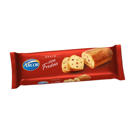 Pampa Direct Arcor Budín con Frutas Sweet Pound Cake with Candied Fruits, 215 g / 7.6 oz