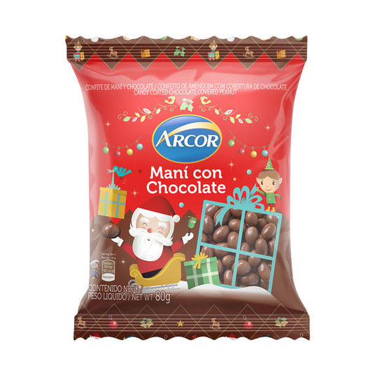 Pampa Direct Arcor Maní con Chocolate Milk Chocolate Coated Peanuts, 80 g / 2.8 oz