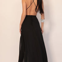 Lucy in the Sky Allure Sequin Maxi Dress in Black Silver