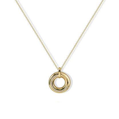 ARGENTO VIVO THE SMALL CIRCLE PENDANT NECKLACE