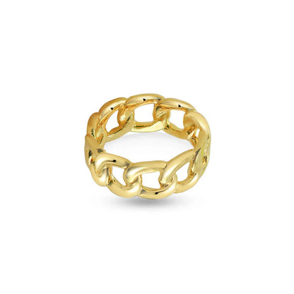 ARGENTO VIVO THE WIDE CHAIN RING