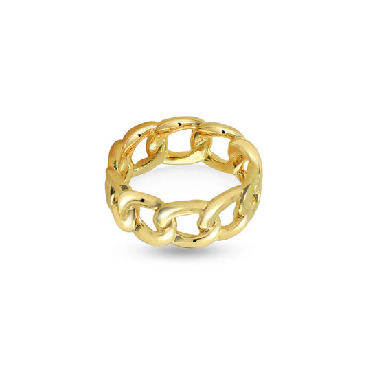 ARGENTO VIVO THE WIDE CHAIN RING