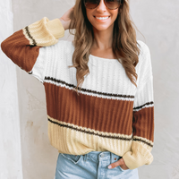 Cupshe Colorblock One-Shoulder Sweater (x2)