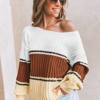 Cupshe Colorblock One-Shoulder Sweater (x2)