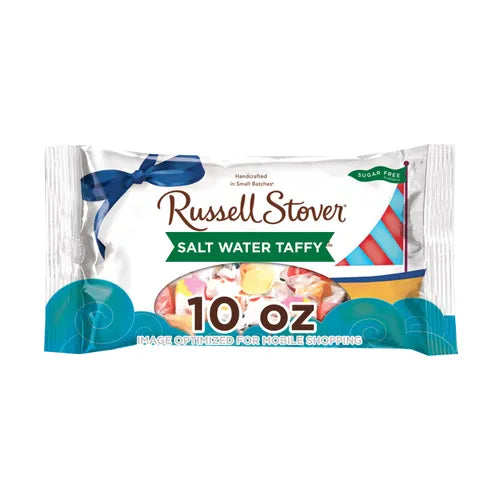 Russell Stover Chocolates Sugar Free Salt Water Taffy, 10 oz. Bag