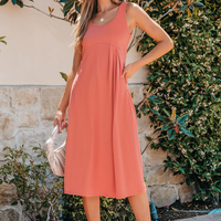 Cupshe Coral Midi Dress(x2)