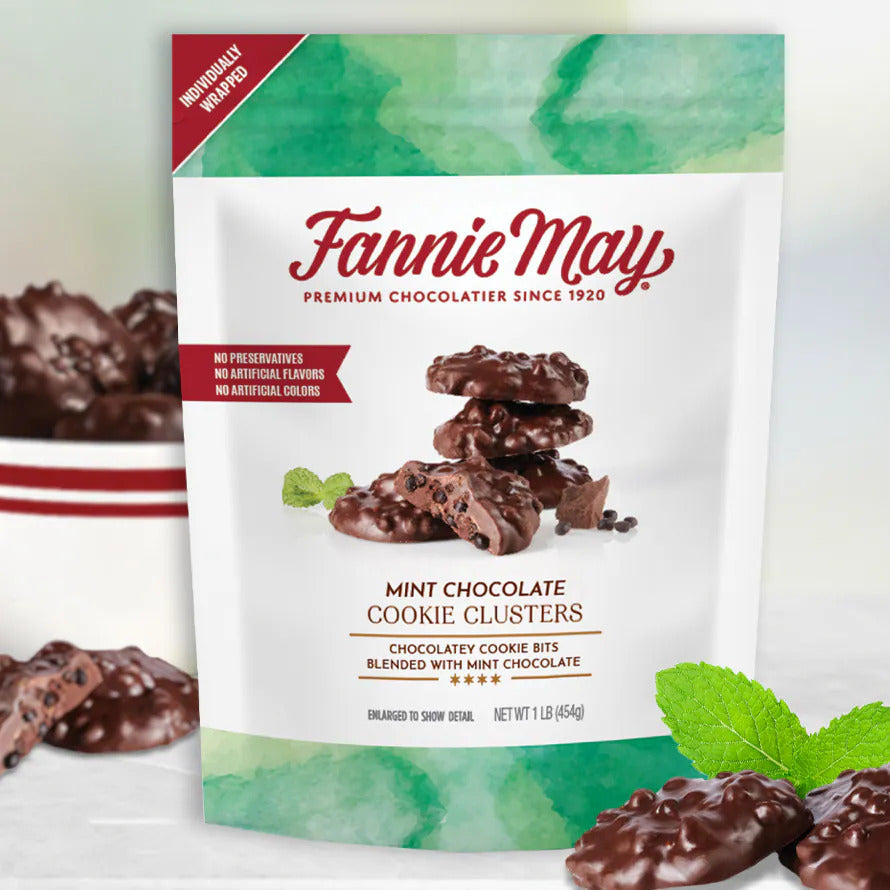 Fannie May Mint Cookie Cluster - 16oz - Bag