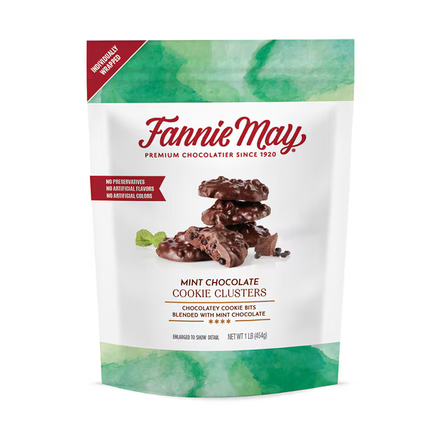 Fannie May Mint Cookie Cluster - 16oz - Bag