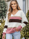 Cupshe Striped Drop Sleeve Rib Sweater (x3)