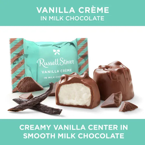Russell Stover Chocolates Milk Chocolate Vanilla Crémes, 24 oz.