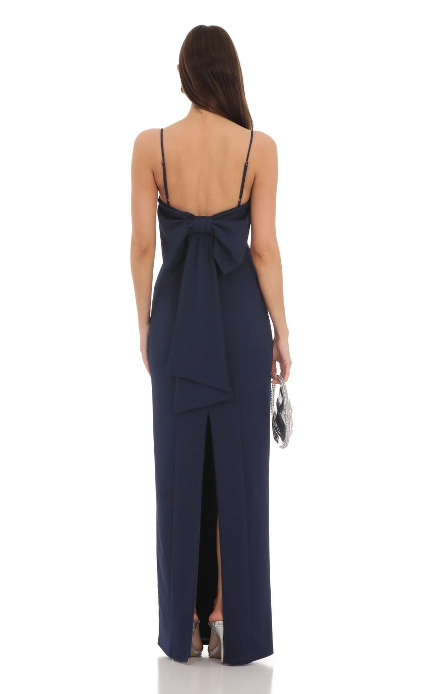 Lucy in the Sky Back Bow Maxi Dress