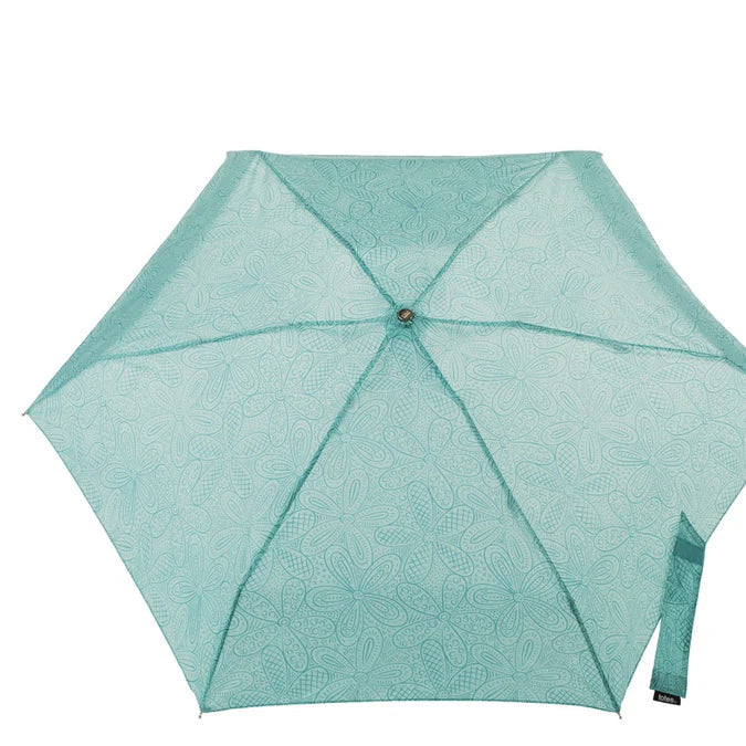 Totes 38in Compact Purse Sized Recycled Folding Umbrella