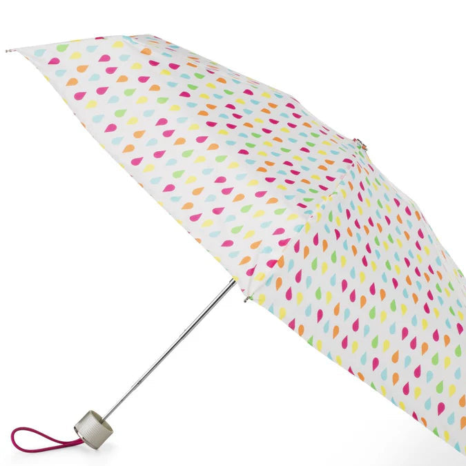 Totes 38in Compact Purse Sized Recycled Folding Umbrella