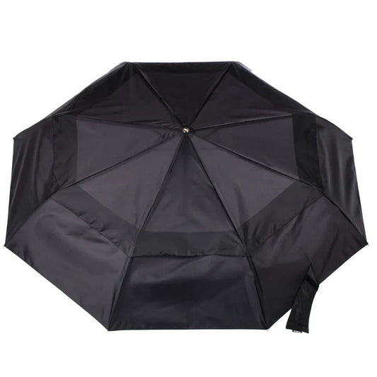 Totes Men's Extra-Large Recycled Vented Canopy Folding Umbrella with Auto Open/Close and Sunguard Technology