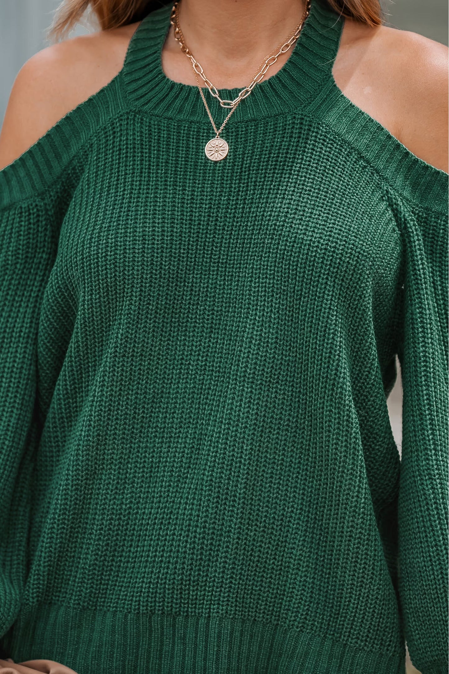 Cupshe Toasty Open-Shoulder Rib Sweater (x2)