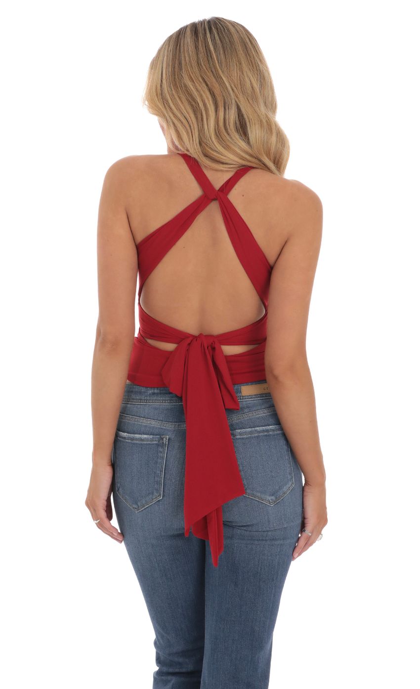 Lucy in the Sky Twist Cross Back Top