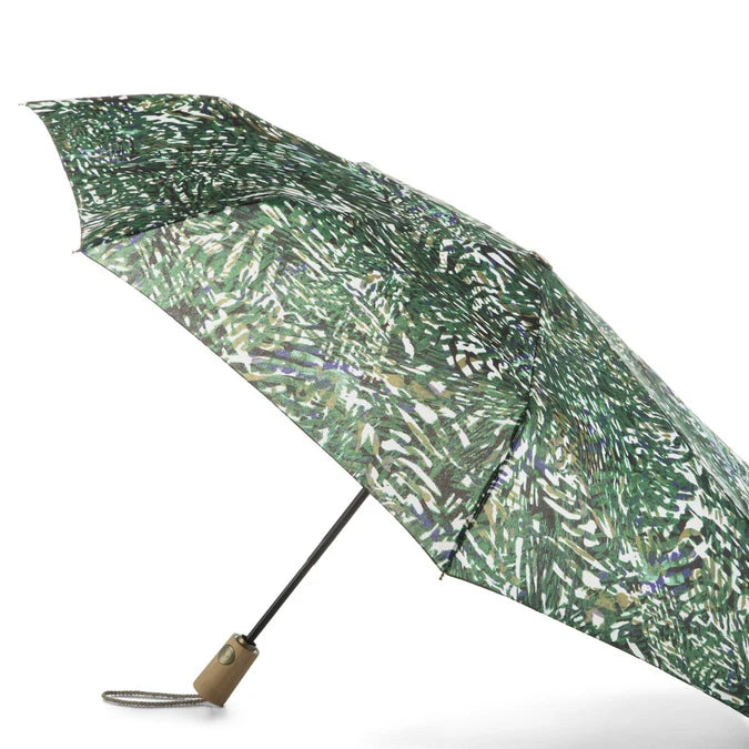 Totes 100% Recycled Canopy Folding Umbrella with Auto Open/Close Technology