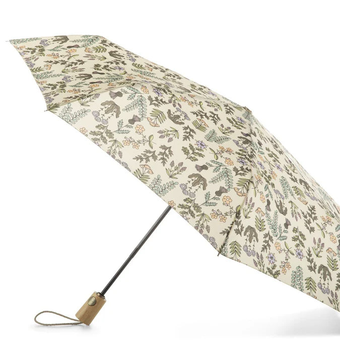 Totes 100% Recycled Canopy Folding Umbrella with Auto Open/Close Technology