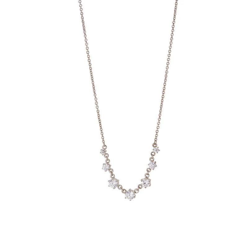 ARGENTO VIVO THE CZ ROSE NECKLACE