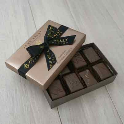 John Kelly Chocolates 8 Piece Signature Handcrafted Dark Chocolate Collection