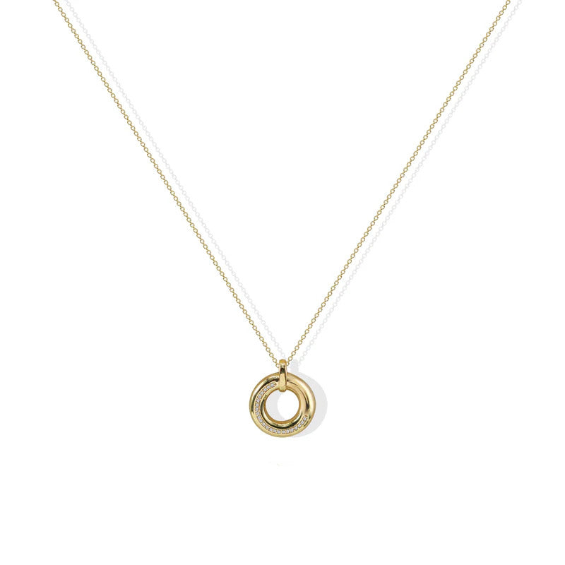 ARGENTO VIVO THE SMALL CIRCLE PENDANT NECKLACE